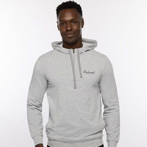 Travis Mathew Tequila Volcano gray heater 1/4 zip hoodie Sz L NWT